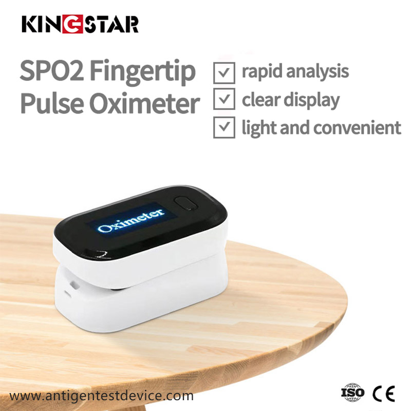 ຈໍສະແດງຜົນ LED ແບບພົກພາ SPO2 Fingertip Pulse Oximeter